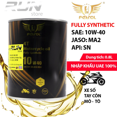 Nhớt Petrol One Tổng Hợp 10w40 800ml JASO MA2 - Ultimate Performance For Riding – Nhớt Chính Hãng