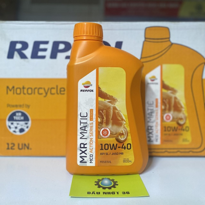 Nhớt Repsol Matic 4T 10W40 MB 800ML dành cho xe tay ga